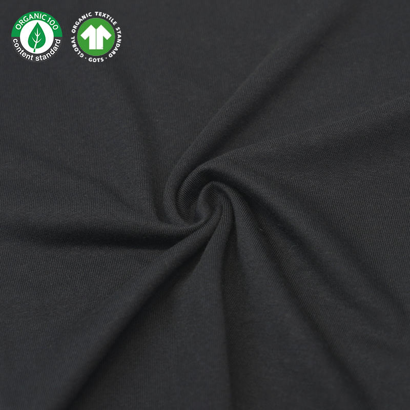 Bamboo viscosis / Organic Cotton Jersey fabricae