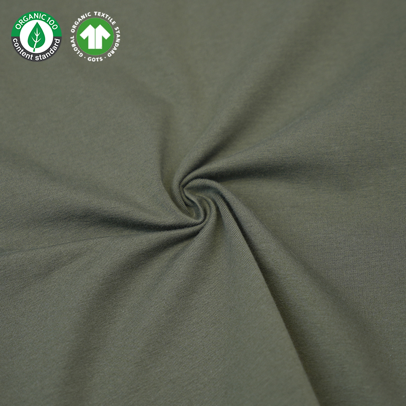 Organic Cotton Spandex Jersey fabricae